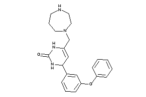 6-(1,4-diazepan-1-ylmethyl)-4-(3-phenoxyphenyl)-3,4-dihydro-1H-pyrimidin-2-one