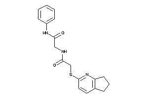 N-phenyl-2-[[2-(1-pyrindan-2-ylthio)acetyl]amino]acetamide