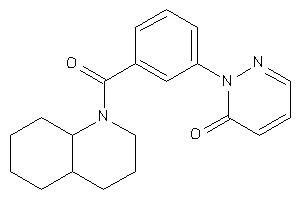 2-[3-(3,4,4a,5,6,7,8,8a-octahydro-2H-quinoline-1-carbonyl)phenyl]pyridazin-3-one