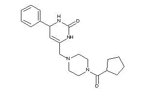 6-[[4-(cyclopentanecarbonyl)piperazino]methyl]-4-phenyl-3,4-dihydro-1H-pyrimidin-2-one