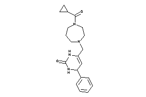 6-[[4-(cyclopropanecarbonyl)-1,4-diazepan-1-yl]methyl]-4-phenyl-3,4-dihydro-1H-pyrimidin-2-one