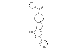 6-[[4-(cyclopentanecarbonyl)-1,4-diazepan-1-yl]methyl]-4-phenyl-3,4-dihydro-1H-pyrimidin-2-one