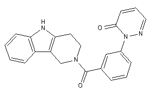 2-[3-(1,3,4,5-tetrahydropyrido[4,3-b]indole-2-carbonyl)phenyl]pyridazin-3-one