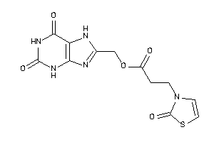 3-(2-keto-4-thiazolin-3-yl)propionic Acid (2,6-diketo-3,7-dihydropurin-8-yl)methyl Ester