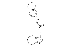 3-(1,2,3,4-tetrahydroquinolin-6-yl)-N-(6,7,8,9-tetrahydro-5H-[1,2,4]triazolo[4,3-a]azepin-3-ylmethyl)acrylamide