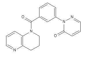 2-[3-(3,4-dihydro-2H-1,5-naphthyridine-1-carbonyl)phenyl]pyridazin-3-one