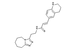 3-(1,2,3,4-tetrahydroquinolin-6-yl)-N-[2-(6,7,8,9-tetrahydro-5H-[1,2,4]triazolo[4,3-a]azepin-3-yl)ethyl]acrylamide