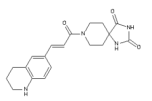 Image of 8-[3-(1,2,3,4-tetrahydroquinolin-6-yl)acryloyl]-2,4,8-triazaspiro[4.5]decane-1,3-quinone