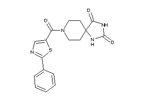 Image of 8-(2-phenylthiazole-5-carbonyl)-2,4,8-triazaspiro[4.5]decane-1,3-quinone