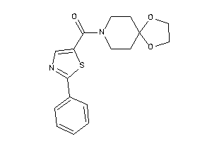 1,4-dioxa-8-azaspiro[4.5]decan-8-yl-(2-phenylthiazol-5-yl)methanone