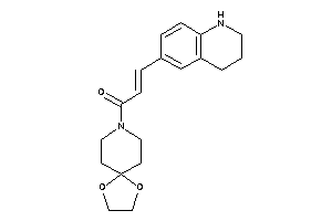 1-(1,4-dioxa-8-azaspiro[4.5]decan-8-yl)-3-(1,2,3,4-tetrahydroquinolin-6-yl)prop-2-en-1-one