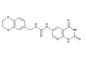 1-(2,3-dihydro-1,4-benzodioxin-6-ylmethyl)-3-(2,4-diketo-1H-pyrido[2,3-d]pyrimidin-6-yl)urea