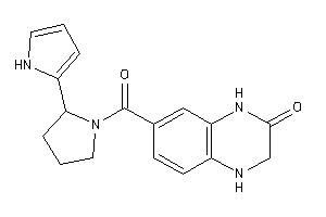 7-[2-(1H-pyrrol-2-yl)pyrrolidine-1-carbonyl]-3,4-dihydro-1H-quinoxalin-2-one