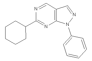 6-cyclohexyl-1-phenyl-pyrazolo[3,4-d]pyrimidine