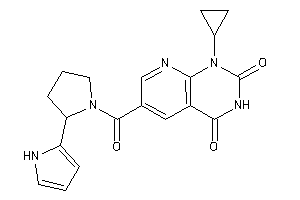 1-cyclopropyl-6-[2-(1H-pyrrol-2-yl)pyrrolidine-1-carbonyl]pyrido[2,3-d]pyrimidine-2,4-quinone