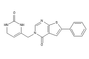 3-[(2-keto-3,4-dihydro-1H-pyrimidin-6-yl)methyl]-6-phenyl-thieno[2,3-d]pyrimidin-4-one