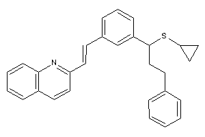 2-[2-[3-[1-(cyclopropylthio)-3-phenyl-propyl]phenyl]vinyl]quinoline