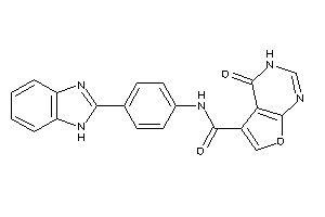 N-[4-(1H-benzimidazol-2-yl)phenyl]-4-keto-3H-furo[2,3-d]pyrimidine-5-carboxamide