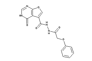 4-keto-N'-(2-phenoxyacetyl)-3H-furo[2,3-d]pyrimidine-5-carbohydrazide