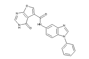 4-keto-N-(1-phenylbenzimidazol-5-yl)-3H-furo[2,3-d]pyrimidine-5-carboxamide