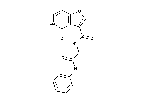 N-(2-anilino-2-keto-ethyl)-4-keto-3H-furo[2,3-d]pyrimidine-5-carboxamide