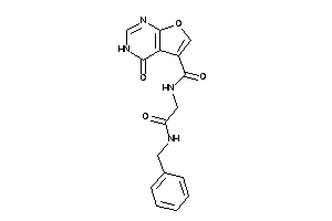 N-[2-(benzylamino)-2-keto-ethyl]-4-keto-3H-furo[2,3-d]pyrimidine-5-carboxamide