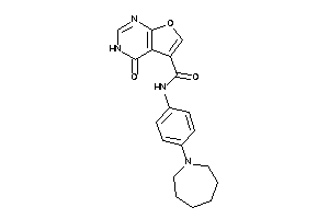 N-[4-(azepan-1-yl)phenyl]-4-keto-3H-furo[2,3-d]pyrimidine-5-carboxamide