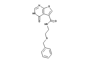 N-[2-(benzylthio)ethyl]-4-keto-3H-furo[2,3-d]pyrimidine-5-carboxamide