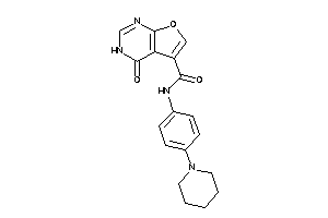 4-keto-N-(4-piperidinophenyl)-3H-furo[2,3-d]pyrimidine-5-carboxamide