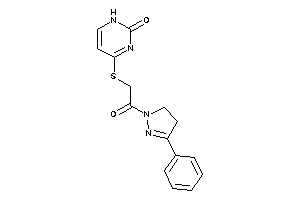 4-[[2-keto-2-(3-phenyl-2-pyrazolin-1-yl)ethyl]thio]-1H-pyrimidin-2-one