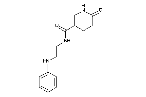 N-(2-anilinoethyl)-6-keto-nipecotamide