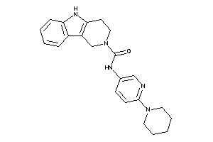 N-(6-piperidino-3-pyridyl)-1,3,4,5-tetrahydropyrido[4,3-b]indole-2-carboxamide