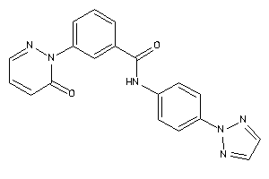 3-(6-ketopyridazin-1-yl)-N-[4-(triazol-2-yl)phenyl]benzamide