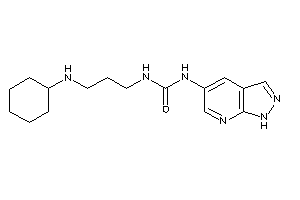 1-[3-(cyclohexylamino)propyl]-3-(1H-pyrazolo[3,4-b]pyridin-5-yl)urea