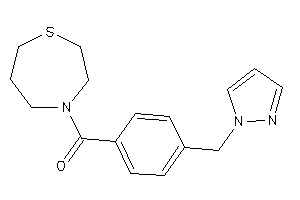 [4-(pyrazol-1-ylmethyl)phenyl]-(1,4-thiazepan-4-yl)methanone