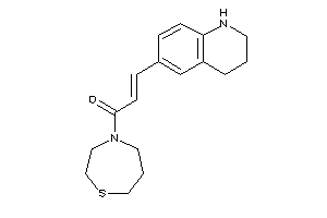 3-(1,2,3,4-tetrahydroquinolin-6-yl)-1-(1,4-thiazepan-4-yl)prop-2-en-1-one