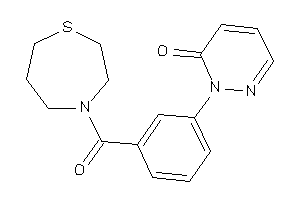 2-[3-(1,4-thiazepane-4-carbonyl)phenyl]pyridazin-3-one