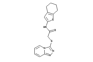 N-(4,5,6,7-tetrahydrobenzothiophen-2-yl)-2-([1,2,4]triazolo[4,3-a]pyridin-3-ylthio)acetamide