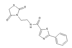 N-[2-(2,4-diketothiazolidin-3-yl)ethyl]-2-phenyl-thiazole-5-carboxamide