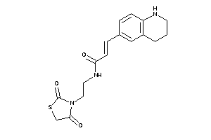 N-[2-(2,4-diketothiazolidin-3-yl)ethyl]-3-(1,2,3,4-tetrahydroquinolin-6-yl)acrylamide