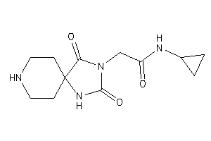 Image of N-cyclopropyl-2-(2,4-diketo-1,3,8-triazaspiro[4.5]decan-3-yl)acetamide
