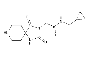 Image of N-(cyclopropylmethyl)-2-(2,4-diketo-1,3,8-triazaspiro[4.5]decan-3-yl)acetamide