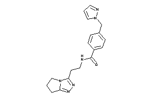 N-[2-(6,7-dihydro-5H-pyrrolo[2,1-c][1,2,4]triazol-3-yl)ethyl]-4-(pyrazol-1-ylmethyl)benzamide