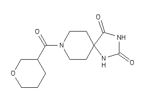 Image of 8-(tetrahydropyran-3-carbonyl)-2,4,8-triazaspiro[4.5]decane-1,3-quinone