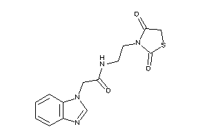 2-(benzimidazol-1-yl)-N-[2-(2,4-diketothiazolidin-3-yl)ethyl]acetamide