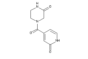 4-(2-keto-1H-pyridine-4-carbonyl)piperazin-2-one