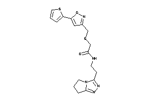 N-[2-(6,7-dihydro-5H-pyrrolo[2,1-c][1,2,4]triazol-3-yl)ethyl]-2-[[5-(2-thienyl)isoxazol-3-yl]methylthio]acetamide