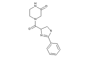 4-(2-phenyl-2-thiazoline-4-carbonyl)piperazin-2-one