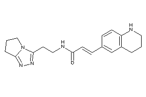 N-[2-(6,7-dihydro-5H-pyrrolo[2,1-c][1,2,4]triazol-3-yl)ethyl]-3-(1,2,3,4-tetrahydroquinolin-6-yl)acrylamide