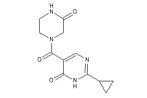 2-cyclopropyl-5-(3-ketopiperazine-1-carbonyl)-1H-pyrimidin-6-one